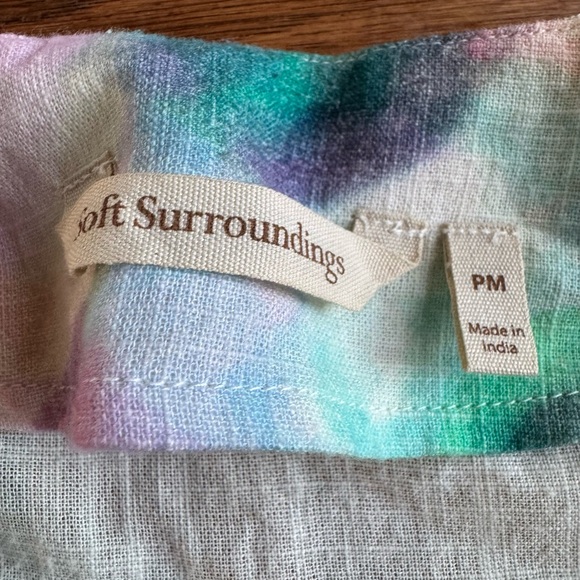 Soft Surroundings Pastel Tie Dye Beaded Tunic‎ Top - Picture 12 of 15